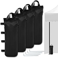 YSOOUA Gewichte für Pavillon Gewichte Pavillon Sandsäcke 4 Stück Zelt Sandsack 51x21cm Mit Fixierter Nagel 800D Oxford Stoff Sandsack Beschwerung für Pavillon Garten Strand Zelt
