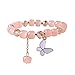 Ainiyo Pulsera de cristal de mariposa Color de moda Pequeña joyería fresca de la pulsera de las mujeres Ga700sk-1a, Vidrio, Sin piedras preciosas