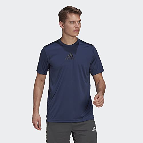 adidas Men's Primeblue Designed 2 Move 3-Stripes Tee2