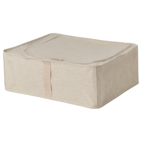 Mallette de rangement PURRPINGLA grand format textile beige