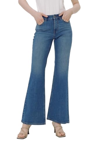 Generic Women's Bootcut Flared Jeans Stretchy Slim fit Denim Pants FGFL01