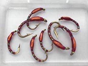 Red Holo Quill Buzzers – Set Di 3 – Mosche Affondanti Per Pesca A Mosca – Kindale