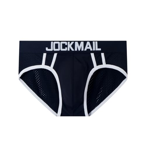 JOCKMAIL Low Rise Mens Underwear Mesh Breathable Men Briefs Male Athletic Supporters for Men3