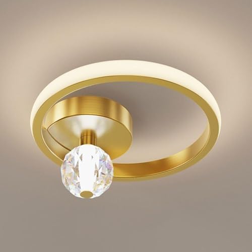 Luminaires contemporains plafonnier doré design géométrique pour chambre