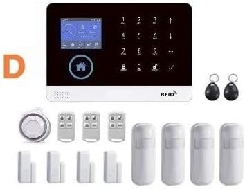 MPS Alarm System House Wireless DIY 4G Wifi RFID for Home Security, White