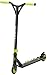 Licorne Stunt Scooter 360 Grad Lenkung Funscooter Kickscooter Freestyle Tretroller Trick Roller Kinder ab 7 Jahre und Erwachsene (Schwarz/Lime)