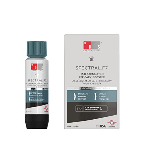 Spectral.F7 Hair Serum Booster para hombres y mujeres de DS Laboratories - Apoya el crecimiento del cabello, adelgazamiento del cabello inducido por el estrés (60 ml)