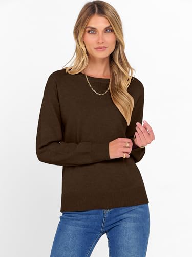 ANRABESS Sweater for Women Long Sleeve Crewneck 2025 Fall Winter Soft Loose Fit Basic Knit Pullover Sweaters Top Outfits2