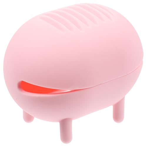 SEWACC Estuche Portátil de Silicona para Esponjas de Maquillaje Caja Transpirable para Almacenamiento Seco y Húmedo Soporte Compacto Rosa para Viaje y Uso Diario