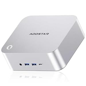 AOOSTAR MINI PC MACO H255,Ryzen7 H 255 Barebones computer,DDR5*2 RAM SSD*2 Slots desktop pc,Fingerprint unlock, Dual USB4.0 + Oculink, 4 screens display, 2.5G RJ45*2, WIFI6 BT5.2 Gaming Office pc