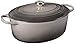 Le Creuset of America Schmortopf, emailliert, Gusseisen, oval 8 Quart grau