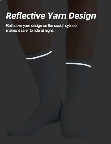 Image of INBIKE 3 Pairs Cycling Socks Women Breathable Athletic Bike Socks for Running Mountain Biking Riding