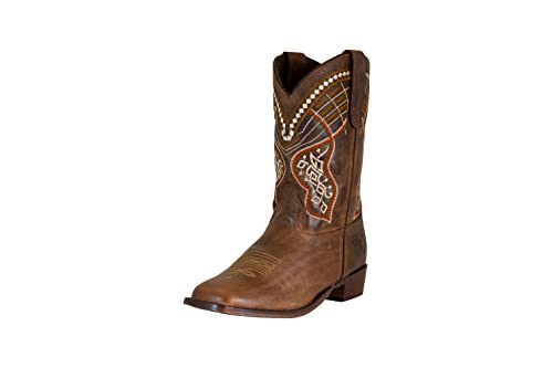 TuffRider Youth Yukon Square Toe Boots 6 Brown