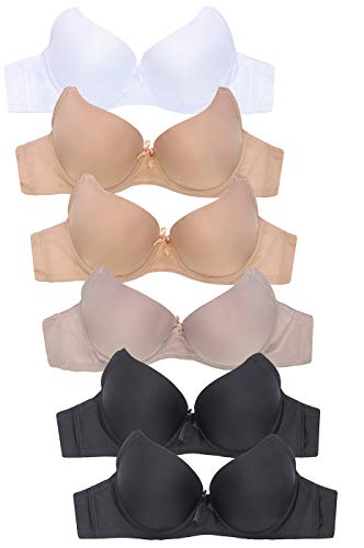 Women's Premium Full Coverage Bra (6 Pack) (36C)