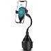 Yeegewin Wireless Car Charger, Auto Clamping Qi 7.5W 10W Fast Charging Car Cup Holder Phone Mount with Gooseneck Compatible for iPhone Xs/Max/X/XR/8/8 Plus Samsung Galaxy Note 9/ S9/ S9+/ S8/S8+/S7/S6