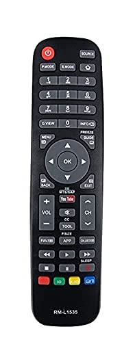 Image of Ehop RM-L1535 Smart Tv Universal Remote Compatible for HAIER Led LCD TV with YouTube, 3D Function (HTR-A10 HTR-A18H HTR-A18EN HTR-A18E HTR-D18A)