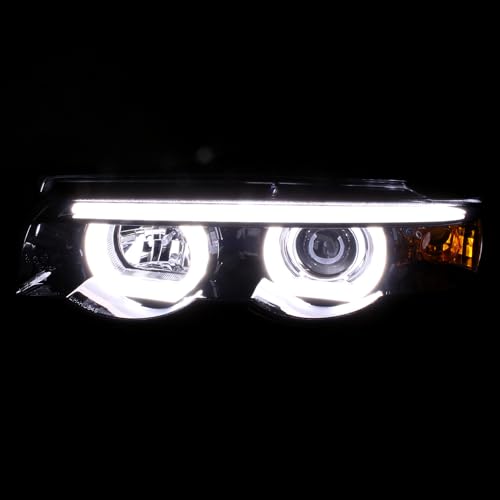 SPEC-D BMW E38 Dual Halo LED Projector Headlights Review & Fitment - Image 6
