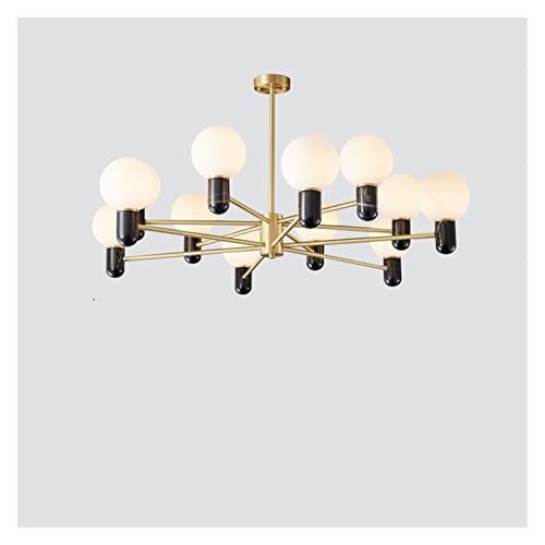 Chandelier en marbre et laiton pur YSJNGF pour un salon chic et lumineux