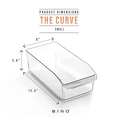 BINO-Plastic-Storage-Bins-Small-THE-CURVE-COLLECTION-Multi-Use-Organizer-Bins-Storage-Containers-Kitchen-Pantry-and-Home-Organization-Fridge-Organizers-Pantry-Organization-and-Storage