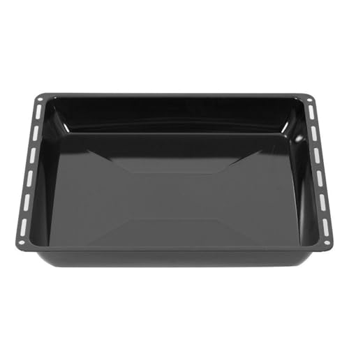 ICQN Tiefes Backblech 422 × 370 × 45 mm, Kompatibel mit Electrolux, AEG, IKEA, Zanussi & Juno, Emaillierte Fettpfanne für Backofen & Herd
