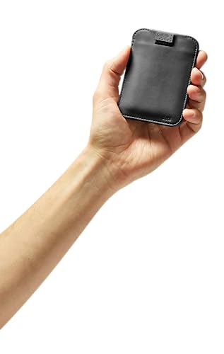 Image of Distil Union Wally Sleeve | Premium Leather Slim Minimalist Wallet & RFID-Shielded Credit Card Holder | MagLock Security, Pull-Tab Access