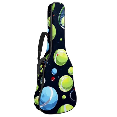 Housse guitare acoustique 109 cm étui souple imperméable tissu Oxford basse