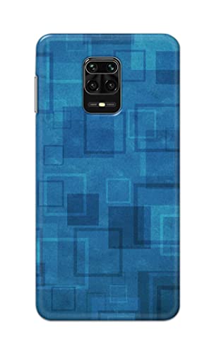 Image of Printed Hard Back Cover Case for Mi Redmi Note 10 Lite Back Cover (Plain Azure Blue) -702