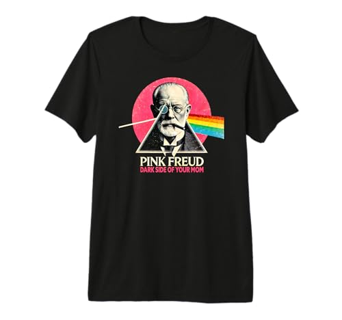 Funny Dark Side of Your Mom Psychoanalysis Joke Premium Tri-blend T-Shirt