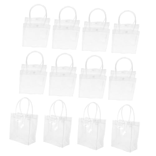 HEALEEP 40個 透明手提袋 スナップボタン付き お菓子やワイン用パーティーバッグ 結婚式 誕生日 プレゼント包装用 マルチユースメリチャンダ