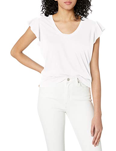 Rebecca Taylor Women's Sleeveless Washed Textured Jersey, Milk, S