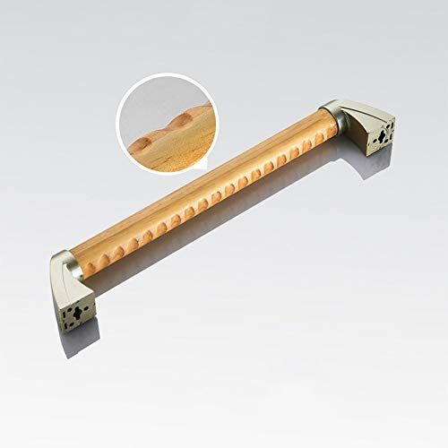 Fane Asidero Ducha asa de Seguridad, Agarraderas de Madera para Baño y Escaleras，Antideslizante Impermeable Barra de Apoyo de Bañera54cm