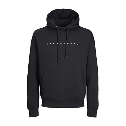 JACK & JONES Jjecorp Logo Sweat Hood Noos_12137054, Hombre, Negro (Black),L