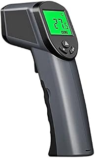 Industrial Digital Infrared Thermometer Non-Contact Laser Infrared Thermometer Pyrometer Hygrometer LCD Digital Display(Color:ak332)