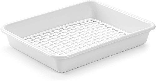 PLASTIC FORTE Bandeja Rectangular Blanca...