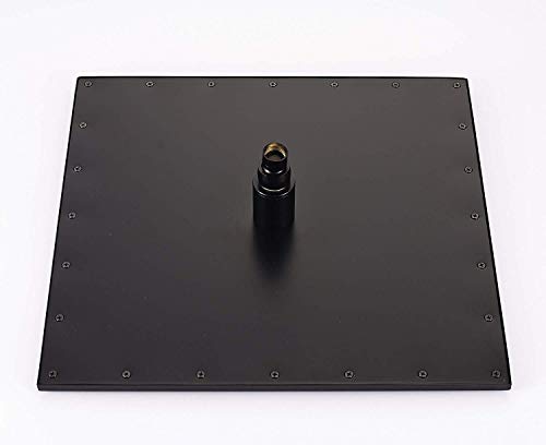 Neierthodore Led 16 Inch Square Shower Head Replacement With Rotatable Ball，Oil Rubbed Bronze #TOP5