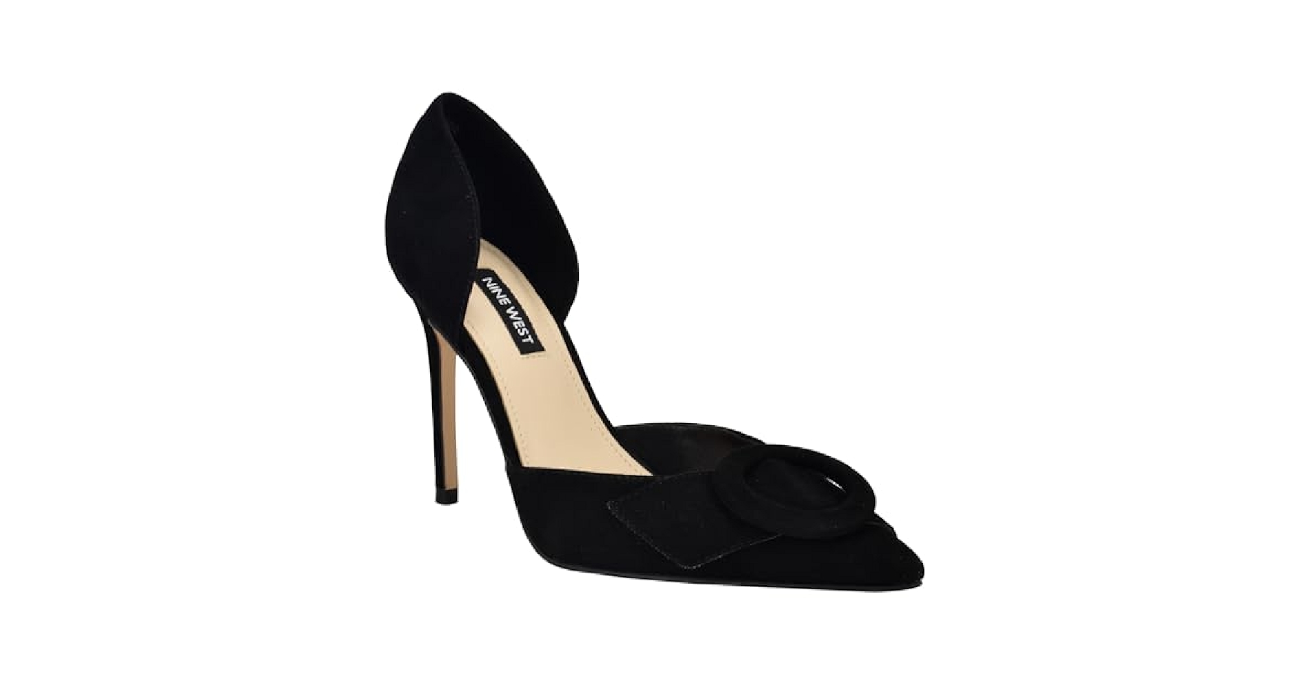 Amazon.com | Nine West Women's Frolly Pump, Black Suede 001