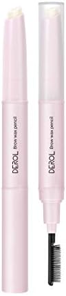 Double-Headed Eye Brow Wax Pen ,Waterproof Brow Wax Pencil Comb Shaped Eyebrow Long-lasting & Natural Eyebrow Cream,Reshape The Boundary, Quick Drying