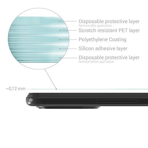 kwmobile Set of 3 Screen Protectors Compatible with Xiaomi 11 Lite (5G) NE/Mi 11 Lite (5G) - Image 3