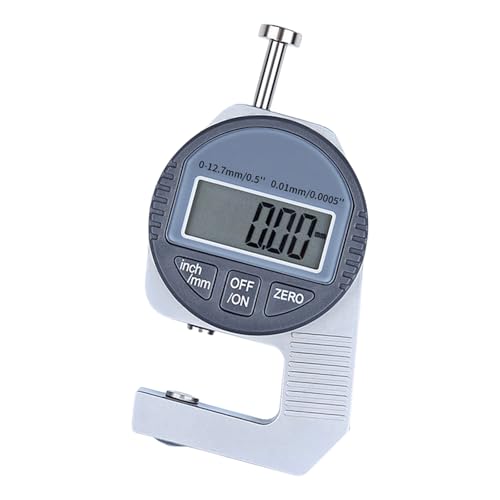 ペーパーレザーデジタル厚さメーターの測定ツール電子マイクロメーター0-12.7mm/0.5inインジケーター高精度ゲージ