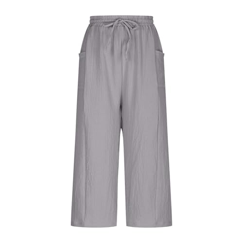 Palazzo Pants for Girls High Waisted Wide Leg Capri Pants Tween Girls Kids Fashion Sweatpants with Pockets Loose Fit4