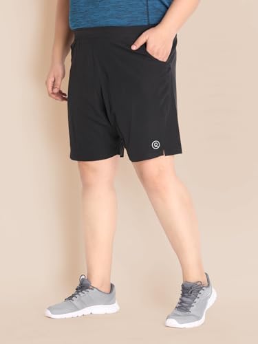 Image of CHKOKKO Men Shorts for Gym Sports or Running | Dry-Fit Fabric Single Layered Active Summer Workout Wear Knee Length Regular Fit | Elastic Waist with Front and Back Pockets