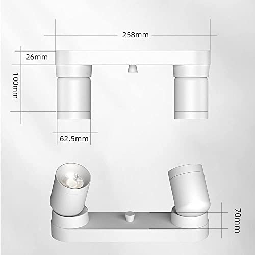Projecteur à montage en surface LED blanc 9W 6500K orientable - 5