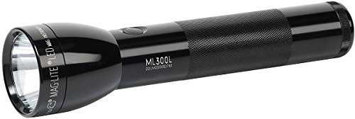 Mag Innovision Mag Instruments ML300L-S2016 Maglite LED 2-Cell D Blister Flashlight - Black