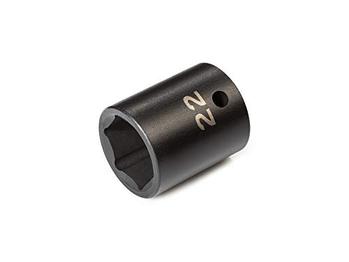 TEKTON 1/2 Inch Drive x 22 mm Shallow 6-Point Impact Socket | SID22122