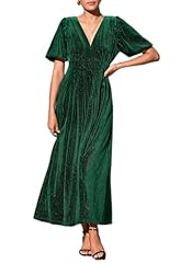 R#sequin-striped Velvet-emerald Green
