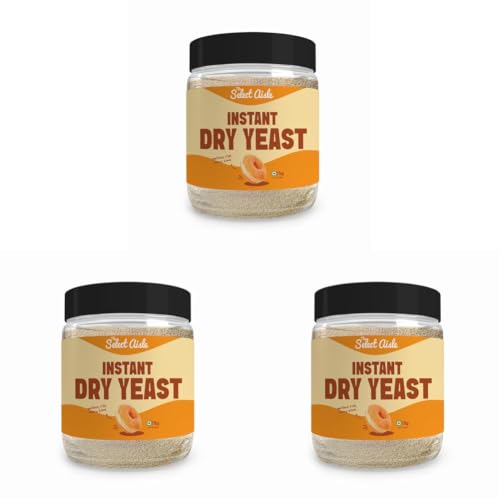 Image of The Select Aisle Instant Dry Yeast- 75g [Perfect for baking breads| Leavening| Rising| Soft Bread| Baking indredients] (Pack of 3)