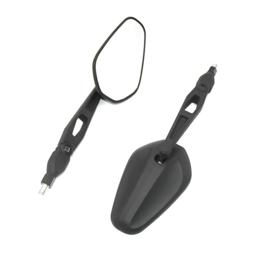 Espejos para motocicleta negros de 8 y 10 mm listos para la ciudad