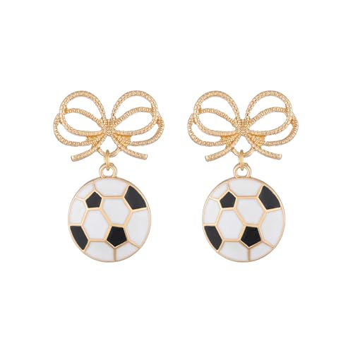 Sport Dangle Earrings for Women | Soccer|Baseball|Golf|Football Earrings | Jewelry Gift for Sport Lover Fans