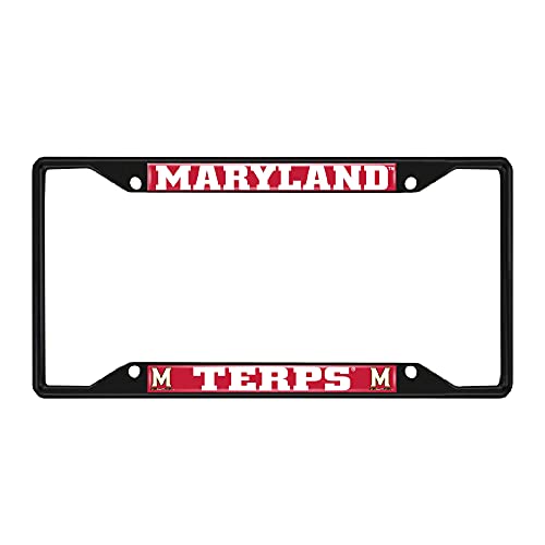 Cadre de plaque d'immatriculation Maryland FANMATS 31262 métal noir