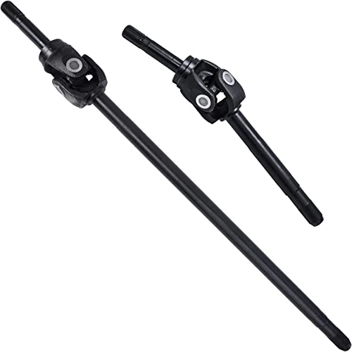 Image of Detroit Axle - 4WD Front CV Axle Shafts for 1999-2004 Ford F-250 F-350 F-450 F-550 Super Duty 2000-2005 Excursion, 2 U-Joint CV Axle Shafts Replacement [Dana 60 Axle]
